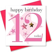 Claire Giles Ages Age 12 Girl Birthday Card, AGE12G