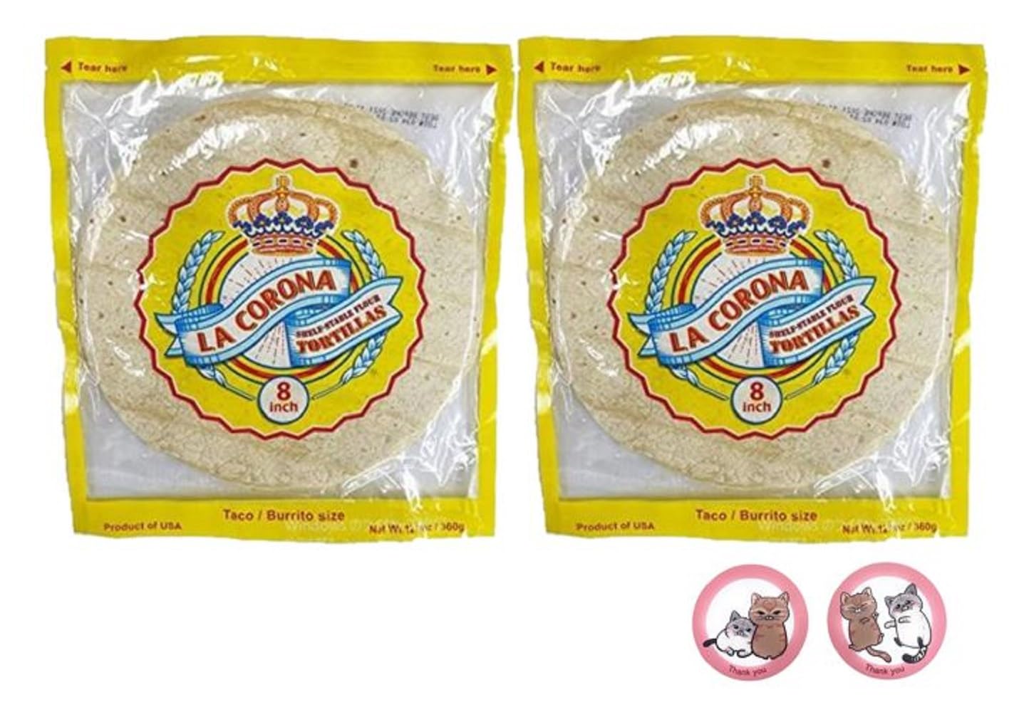 Amazon.co.jp: 【2個セット】フラワートルティーヤ ラ・コロナ(タコス