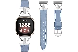 Trendy and Feminine: Leather Fitbit Versa 3/4/Sense Bands for Women