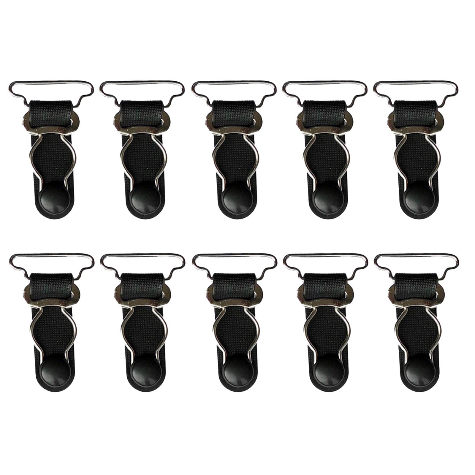 kowaku 10x Courroies Porte-jarretelles pour Femmes Clips En Métal Bas de Cuisse Boucles de Jarretelles