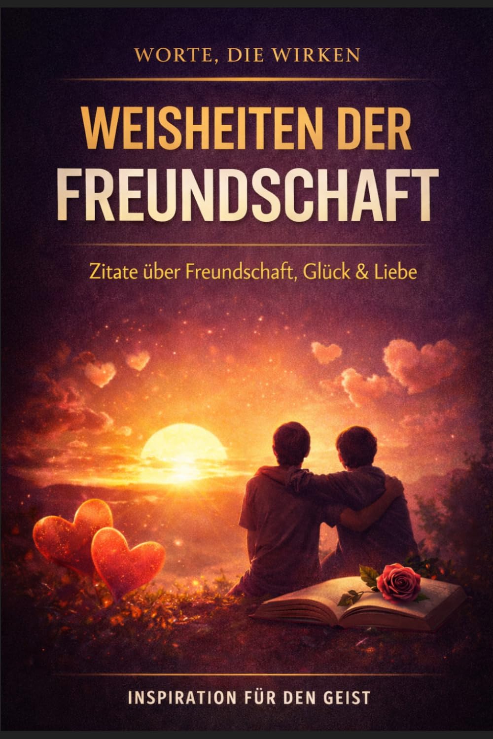 Weisheiten der Freundschaft: 110 Zitate mit Reflexionsseiten über Freundschaft, Glück und Liebe (Worte, die wirken)