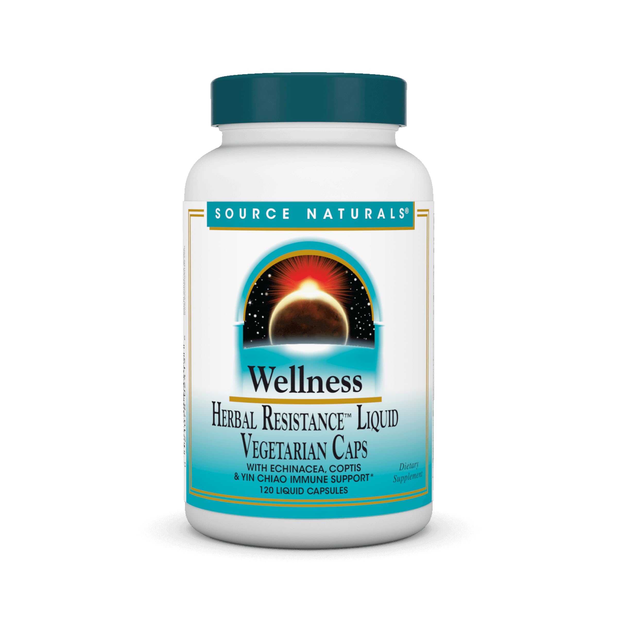 Wellness Herbal Resistance - Echinacea, Coptis & Yin Chiao Immune Support* - 120 Capsules