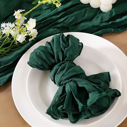 Miniatura 2 de Socomi Juego de 36 servilletas de estopilla de 21 x 21 pulgadas, de algodón, rústicas, de lino, para bodas, fiestas, baby shower, 36 unidades, color