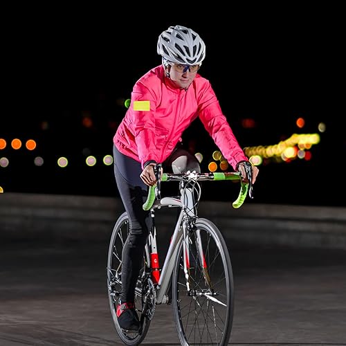 Miniatura 6 de PATIKIL Parche reflectante de 1 x 4 pulgadas, 2 x 3 pulgadas, 6 piezas de cierre de gancho y bucle de seguridad para deportistas nocturnos,