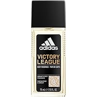 Vista 1 de Adidas Victory League - Fragancia corporal de 2.5 onzas líquidas (paquete de 1), notas de lavanda, menta y cardamomo, fragancia para hombre, larga