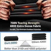 Vista 3 de KINGLY Cubierta de parrilla para Blackstone de 22 pulgadas con capucha y soporte, súper duradera, resistente al agua, para parrilla Blackstone de 17