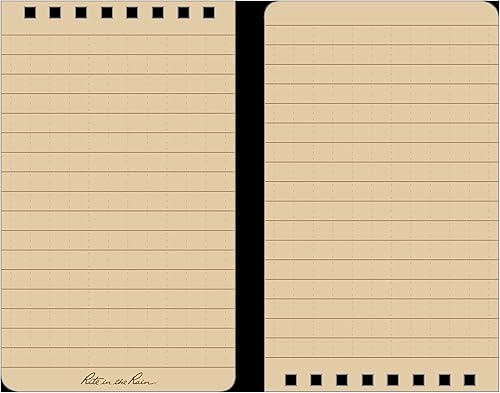 Miniatura 64 de Rite in the Rain - Cuaderno con espiral superior resistente a la intemperie, 3 x 5 pulgadas, cubierta de camuflaje de hierba tradicional clásico