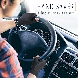 Vlela Copper Arthritis Compression Gloves Women Men Relieve Hand Pain Swelling and Carpal Tunnel Fingerless for Typing, Support for Joints, Small