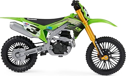 Miniatura 7 de Supercross, Auténtica réplica de motocicleta de juguete fundido a presión de coleccionista de Justin Barcia a escala 110 con soporte de carrera,