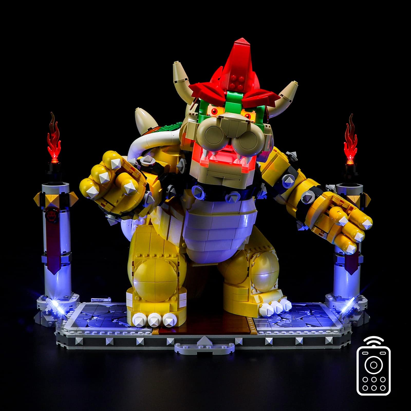 - Led Lighting Kit for LEGO-71411 The Mighty Bowser - Compatible with Lego Super Mario Building Blocks Model- Not Include Lego Set