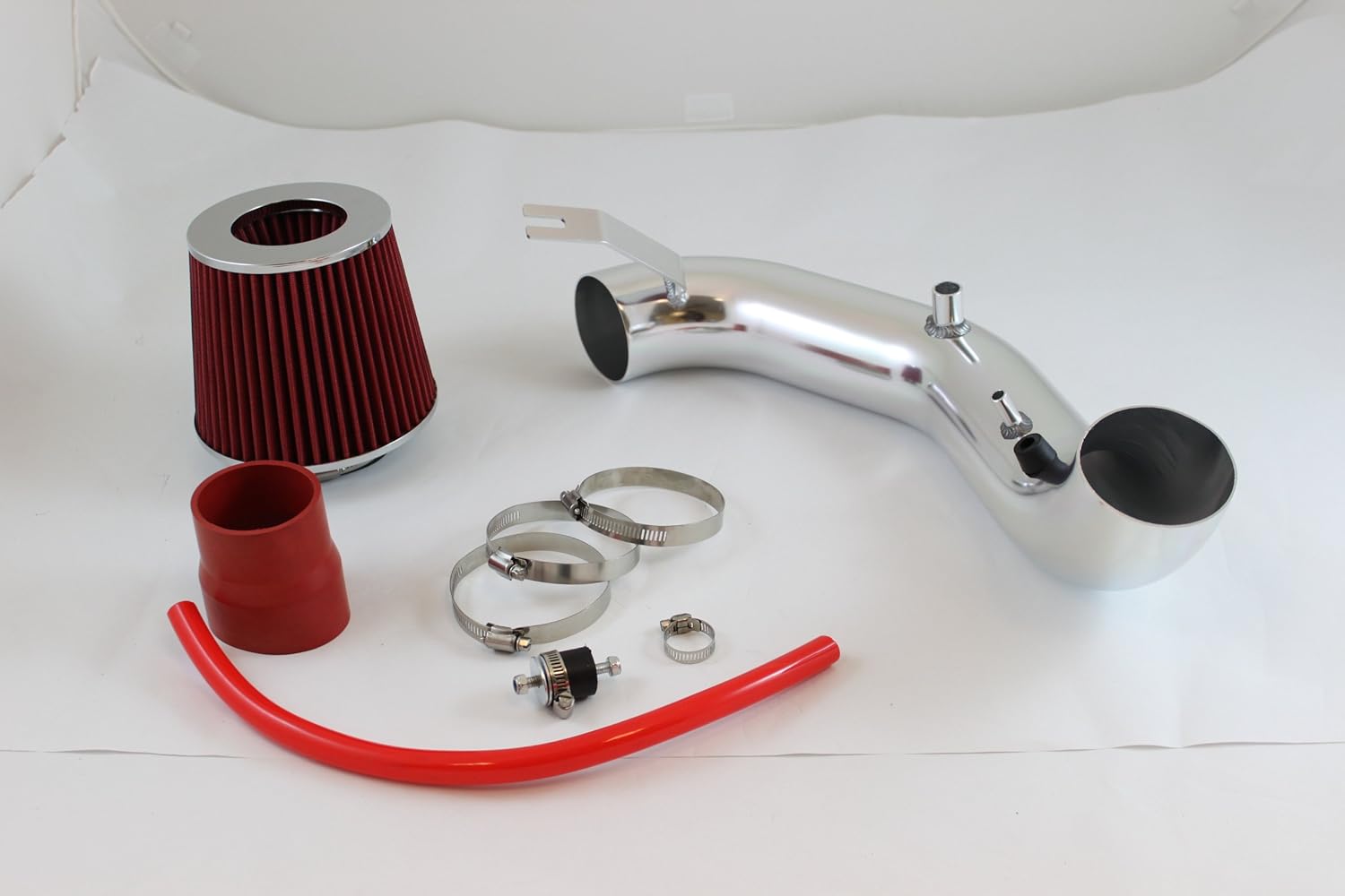 R&L Racing 3" RED Short Ram Air Intake Induction Kit + Filter 02-06 For Acura RSX Base 2.0L I4