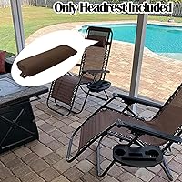 Vista 46 de Ostlttyn Zero Gravity - Almohada de repuesto para silla, color negro, 14.3 x 6.7 x 2.3 pulgadas, relleno de espuma, estilo moderno, soporte