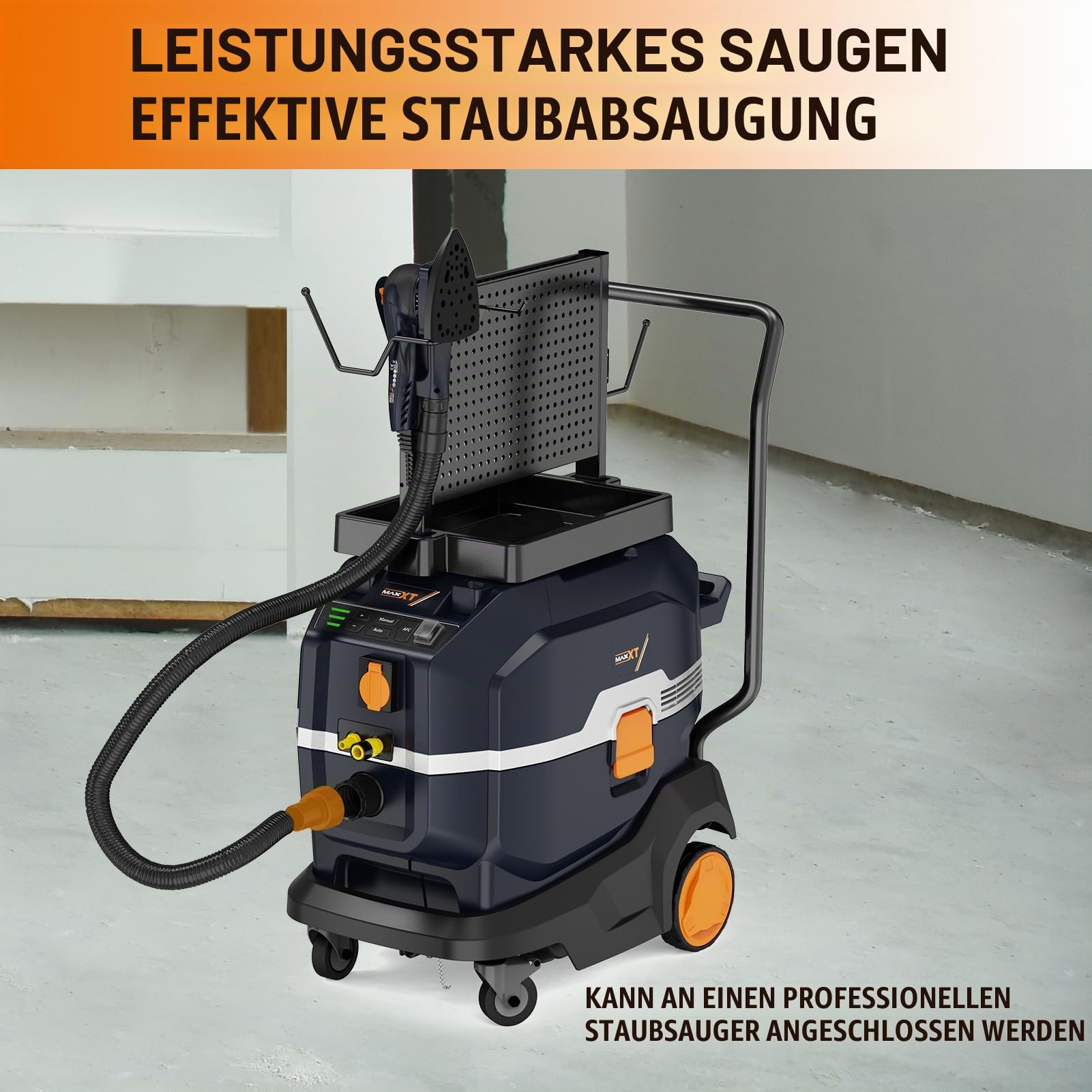 MAXXT Profi Bürstenloser 3mm Dreieck-Schleifer - 350W Starker EC Motor, Geschwindigkeitsregulierung, Lieferung Mit 10 Premium Schleifpapieren Für Präzisionsschleifen Von Holz