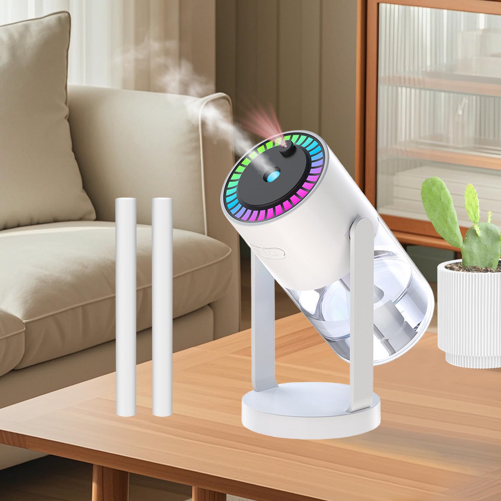 Lichamp Humidifiers 280ML Humidifier for Bedroom,Cool Mist Air Humidifier for Home Ultra-Q...