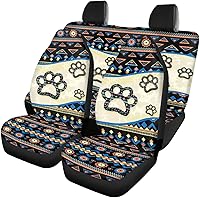 Vista 14 de Fundas de asiento de automóvil con diseño de girasol para SUV, camión, camioneta, caballo azteca, funda de asiento delantero y trasero, accesorios