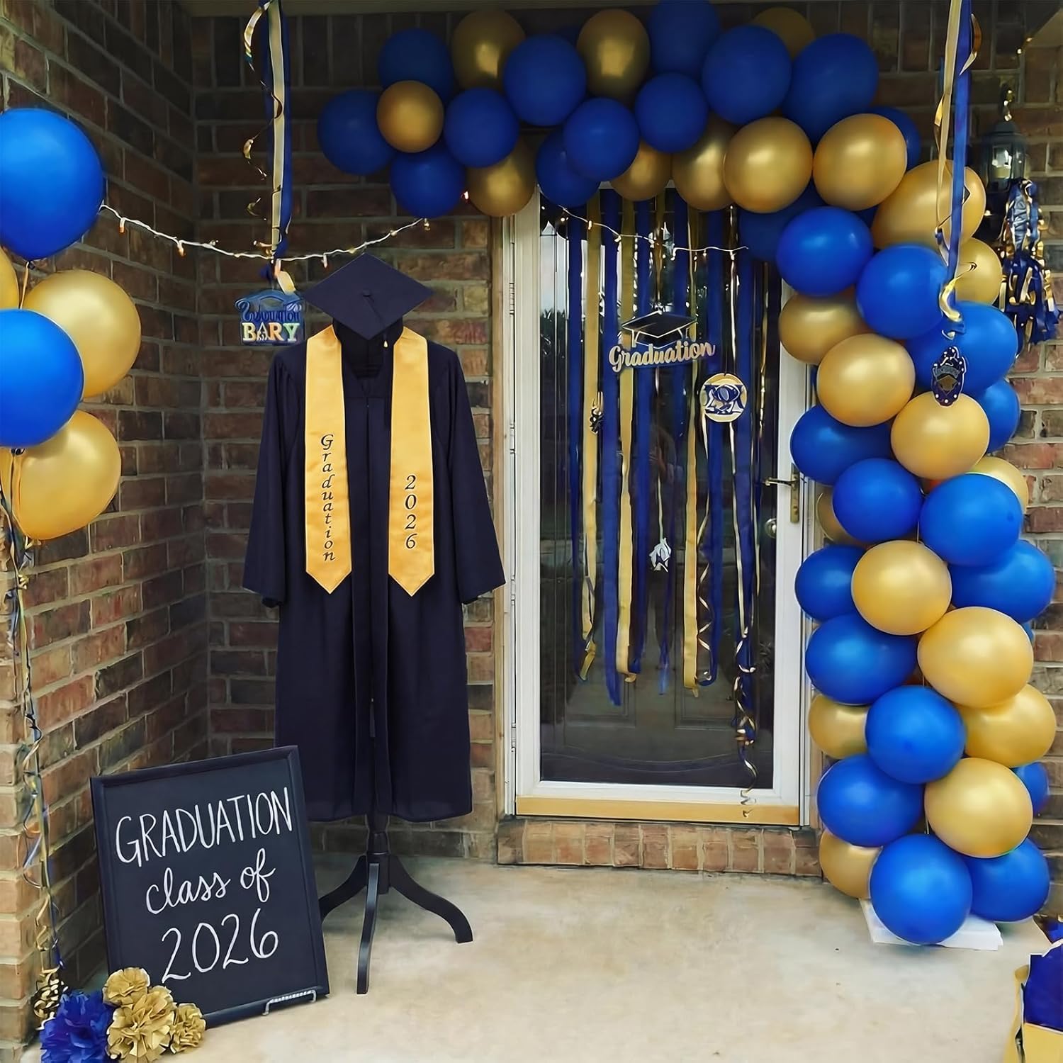 Bucherry Graduation Gown Display Stand Adjustable 60-67 Inch Mannequin Torso Portable Hanging Black Fabric Covered Clothes Cap Clothing Jacket Coat Shirt Display