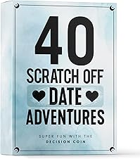 Boo Basket Stuffers For Women - 40+ Fun and Romantic Scratch-Off Date Night Ideas - Unique Gifts for Her, Him, Wife, Husband, Girlfriend, Boyfriend, or Couple - Unique Date Ideas Gifts For Women, Men