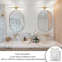 Vista 2 de EDISLIVE Dimmable Modern LED Vanity Light Fixtures Bathroom Vanity Wall Lighting, 23.6 in Mirror Vanity Lighting Fixtures for Bathroom Bedroom