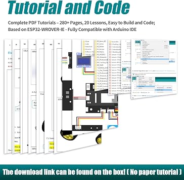 Adeept Smart Car Kit for ESP32-WROVER(Compatible with Arduino IDE), Line Tracking, Obstacle Avoidance, OLED Display, Ultrasonic Sensor, ESP32-CAM Video Transmission, Remote Control, DIY STEM Education