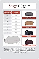 Vista 3 de HORZE Glasgow - Manta de invierno resistente al agua (relleno de 12.35 oz), perla ennegrecida, 72 pulgadas