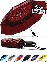 Vista 44 de REPEL Windproof Travel Umbrella - Compact & Withstands Winds up to 85MPH , Strongest Premium Auto Folding Umbrella for Rain and Sun - Durable, Light