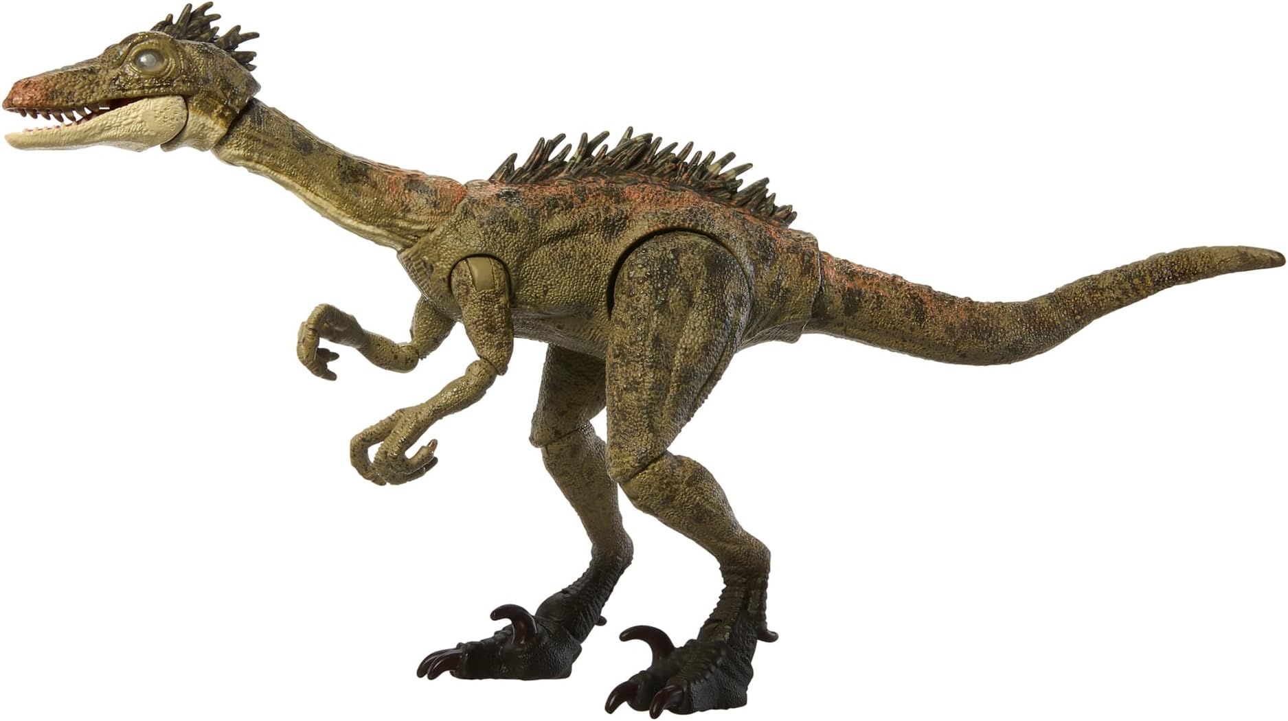Mattel Jurassic World Hammond Collection Troodon, Children's Dinosaur Figure, Toy, Movable, Large, Total Length: Approx. 4.7 inches (12 cm), Ages 8 and Up, Green, JDJ11