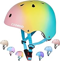 Vista 10 de Casco de bicicleta para niños, cascos de patineta para niños de 2 a 3 a 5 a 8 a 14 años, ajustable, multideporte, bicicleta, patinaje, fútbol