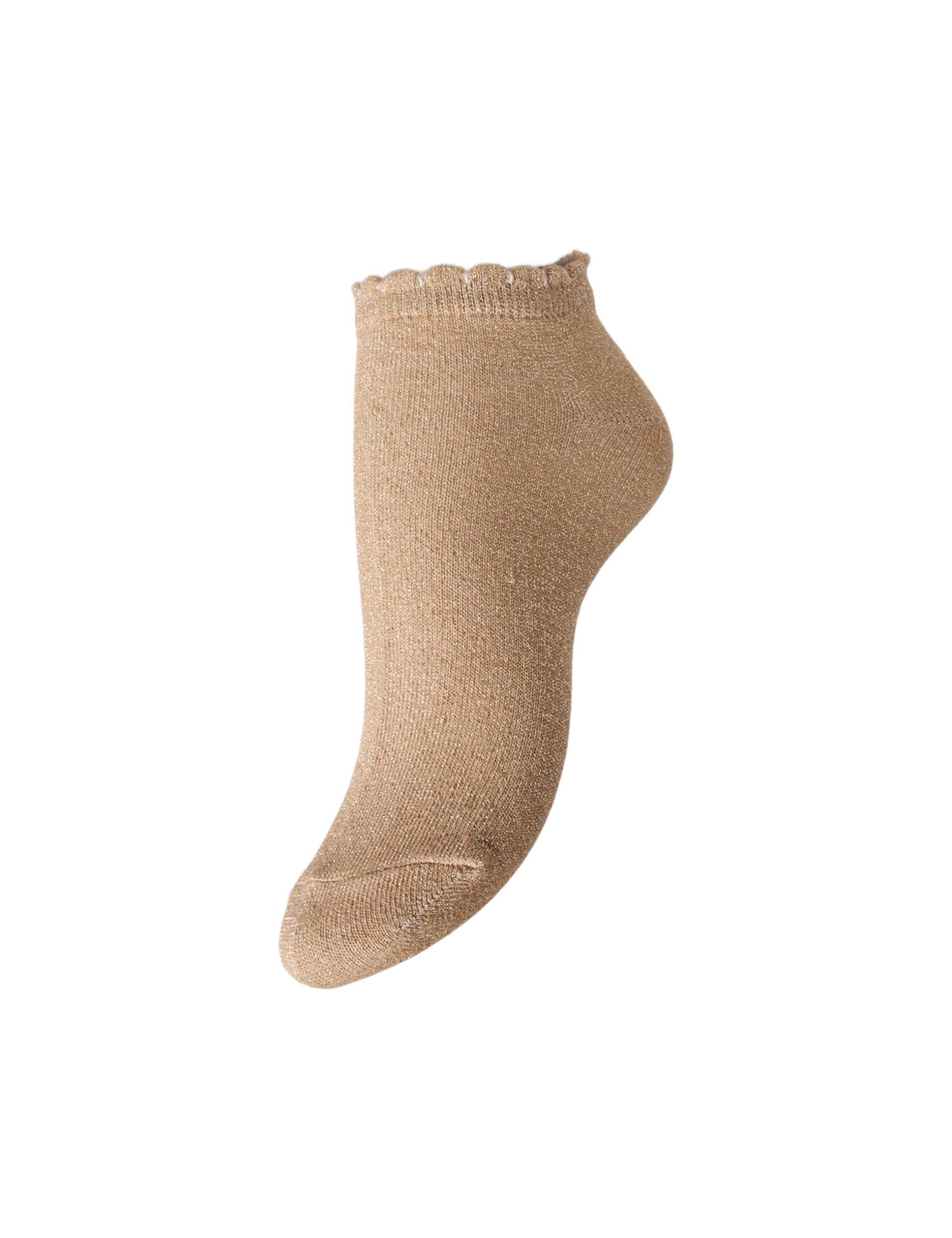 PIECES Pcsebby Bc Noos Glitter Sneaker Sock, natural, One size