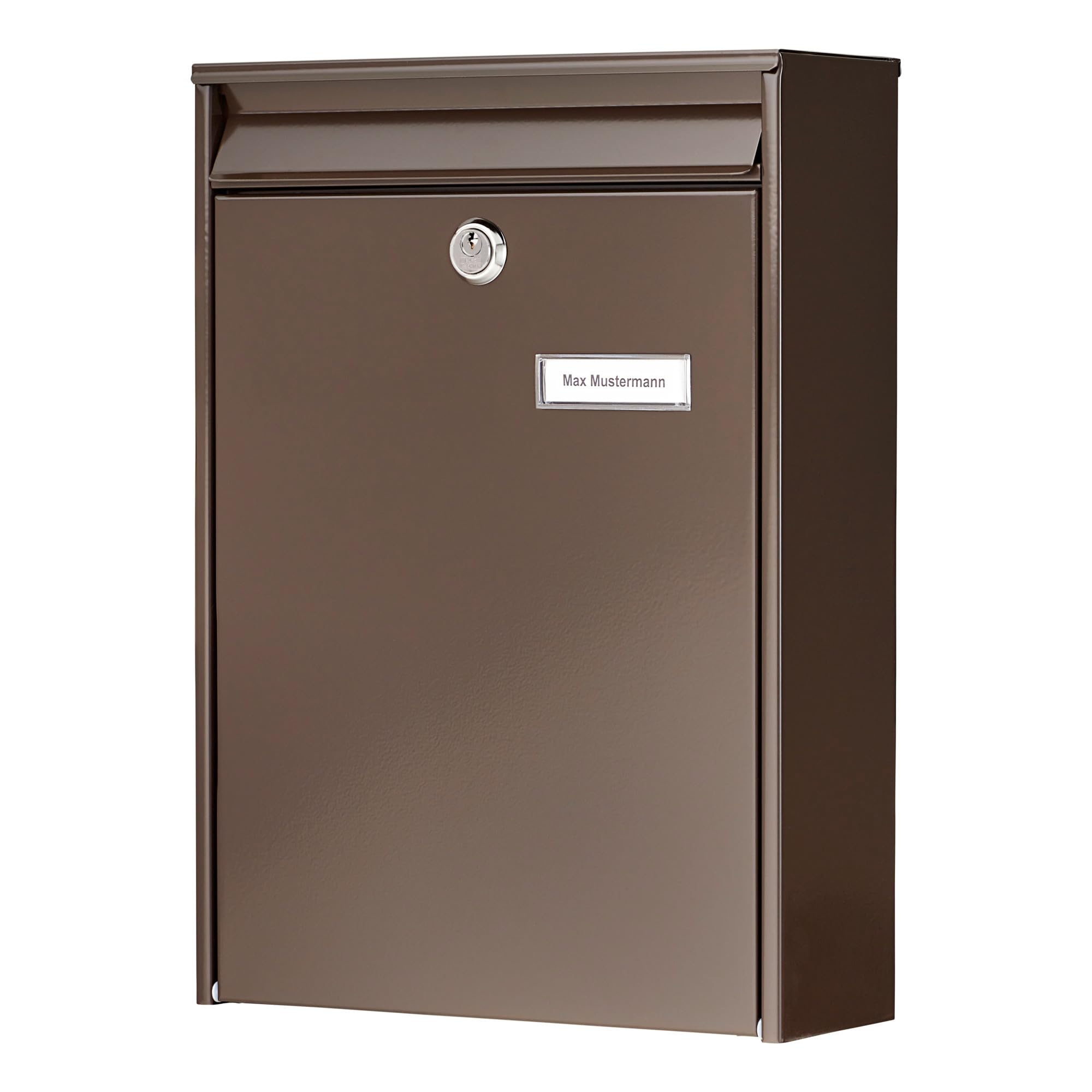 Burg-Wachter Brown Burg-Wächter Leipzig 777 Br Steel Letter Box A4 Letter Format Eu Standard En 13724 Galvanised Steel