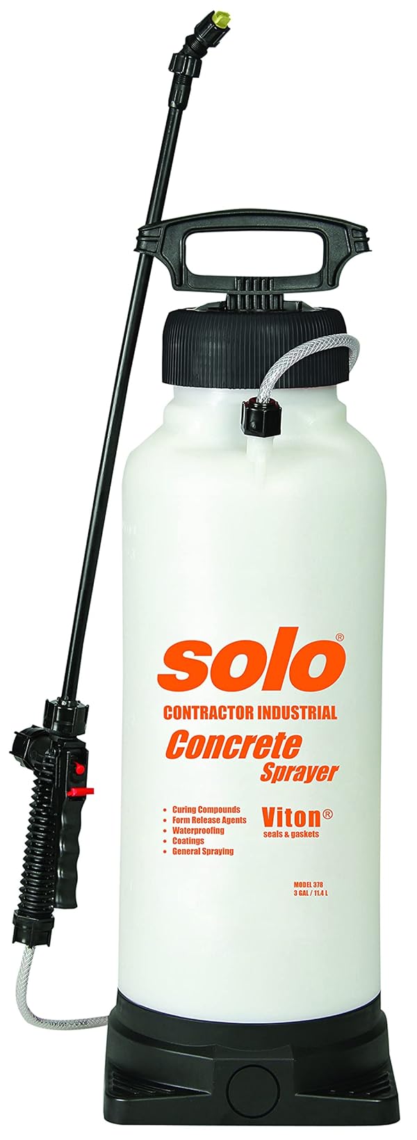 SOLO 378 3-Gallon Concrete Tank Sprayer W/Viton Seals and O-Rings, Large Base by Solo - Used condition - CA$112.83