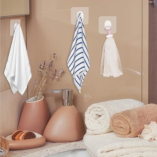 Miniatura 2 de Ouligay 20 ganchos de ventosa resistentes, ventosas para ducha, gancho de succión de acrílico transparente para baño, cocina, oficina y ventanas de