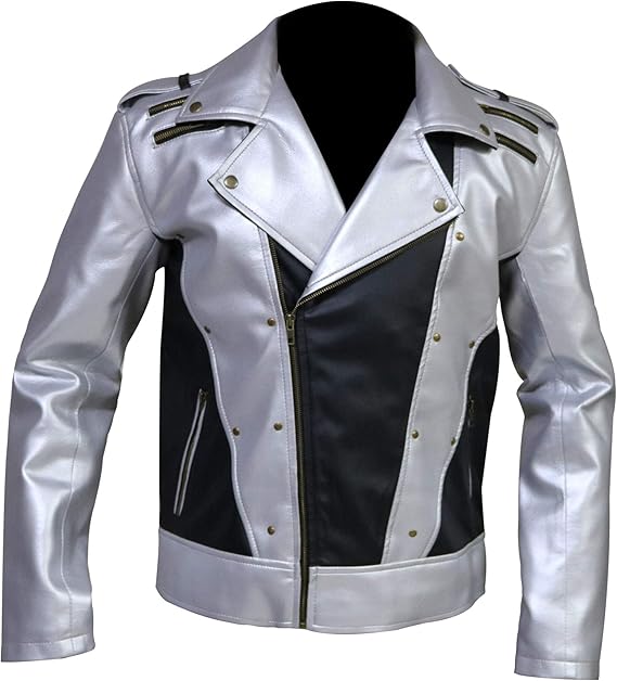 mens silver jacket