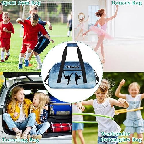 Miniatura 7 de Bolsas de lona deportivas personalizadas para niños, bolsa de entrenamiento personalizada para gimnasio, bolsa de entrenamiento con nombre para