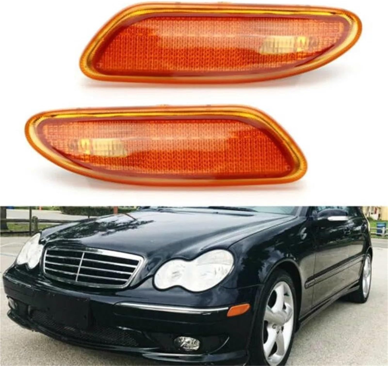 Auto-Seitenlichter Für Mercedes Für Benz W203 C-Klasse 2001-2007 Seitenmarkierungsleuchten