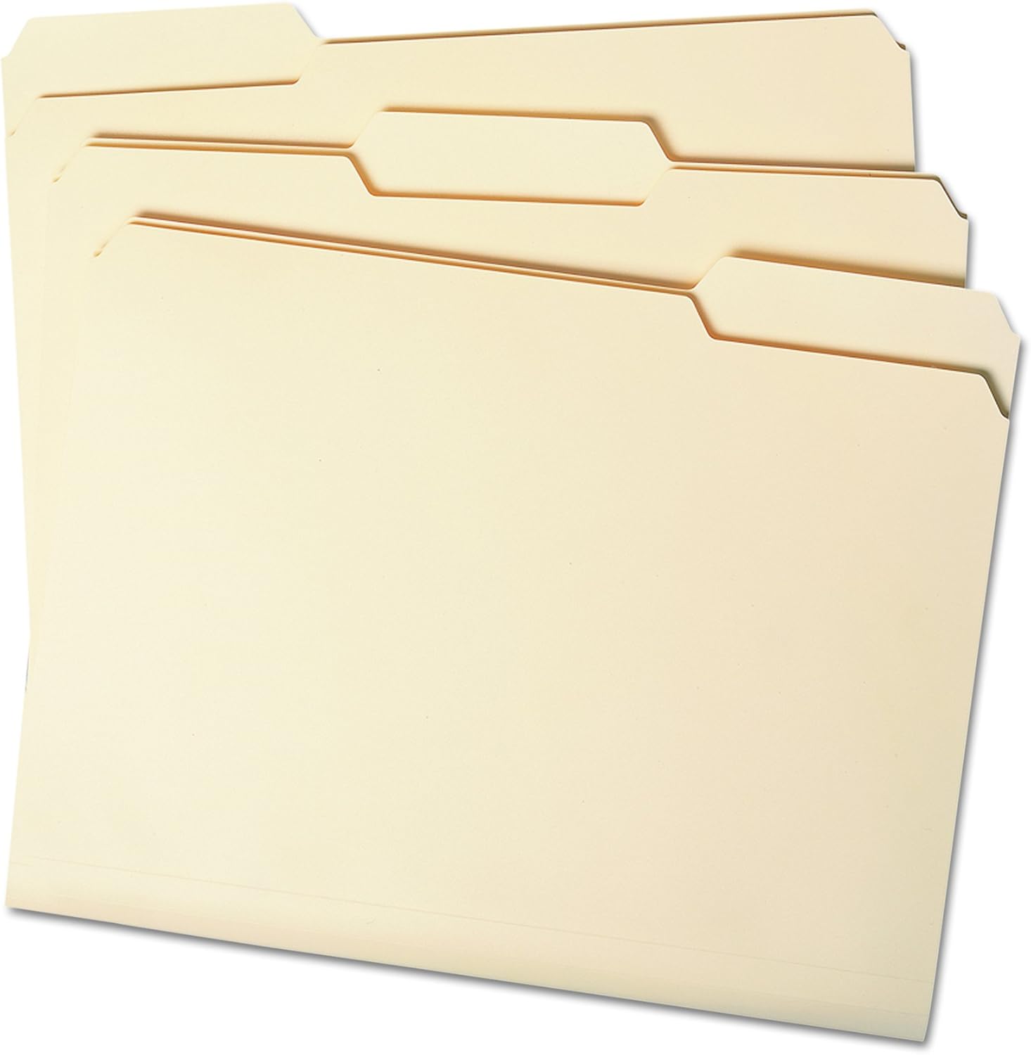 Smead File Folder, 1/3-Cut Tab, Letter Size, Manila , Assorted Positions, 100 Per Box (10330) : Manila File Folders : Office Products