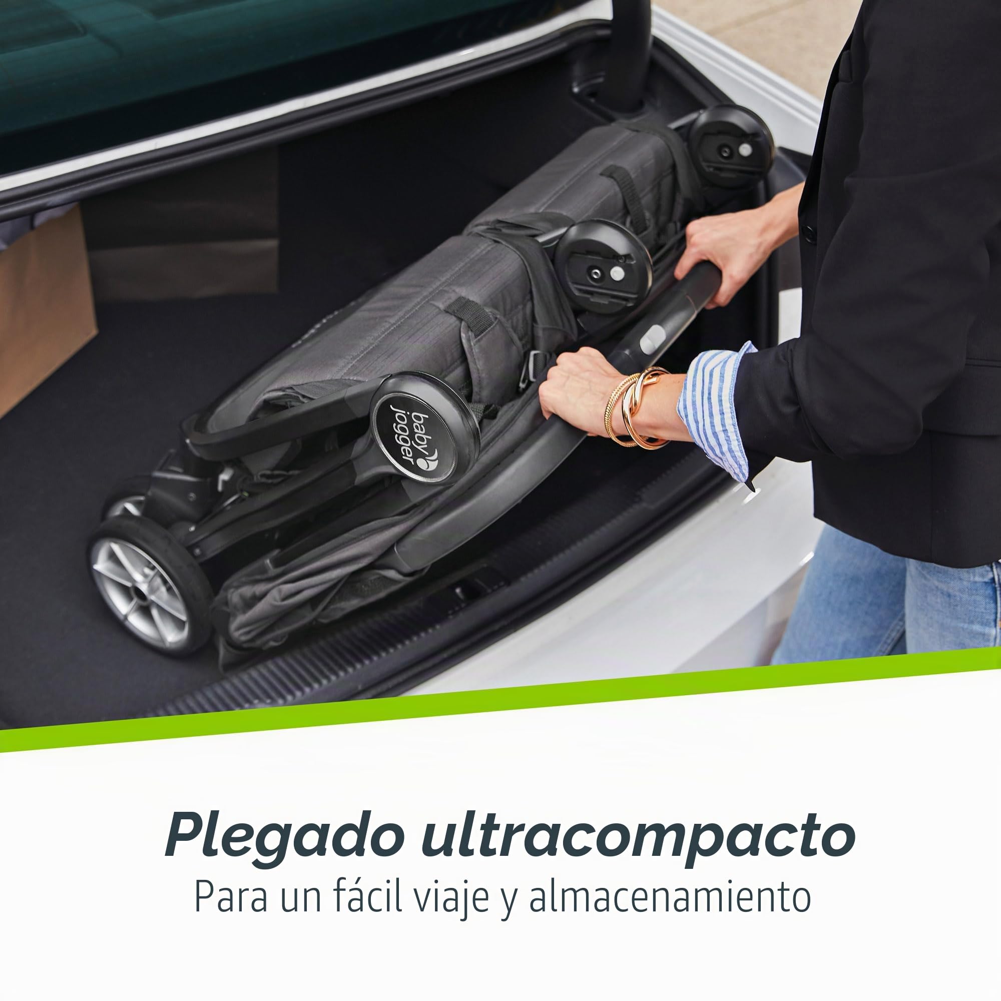 Baby Jogger City Tour 2 Doble Cochecito Doble para Hermanos y Hermanas para Viajar | Cochecito gemela ligero, plegable y portátil | Pitch Black (negro)