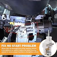 Vista 4 de Pasador de actuador del interruptor de encendido 924-704 para Jeep Wrangler Liberty Grand Cherokee 1995-2005 Dodge Neon Chrysler PT Cruiser Sebring