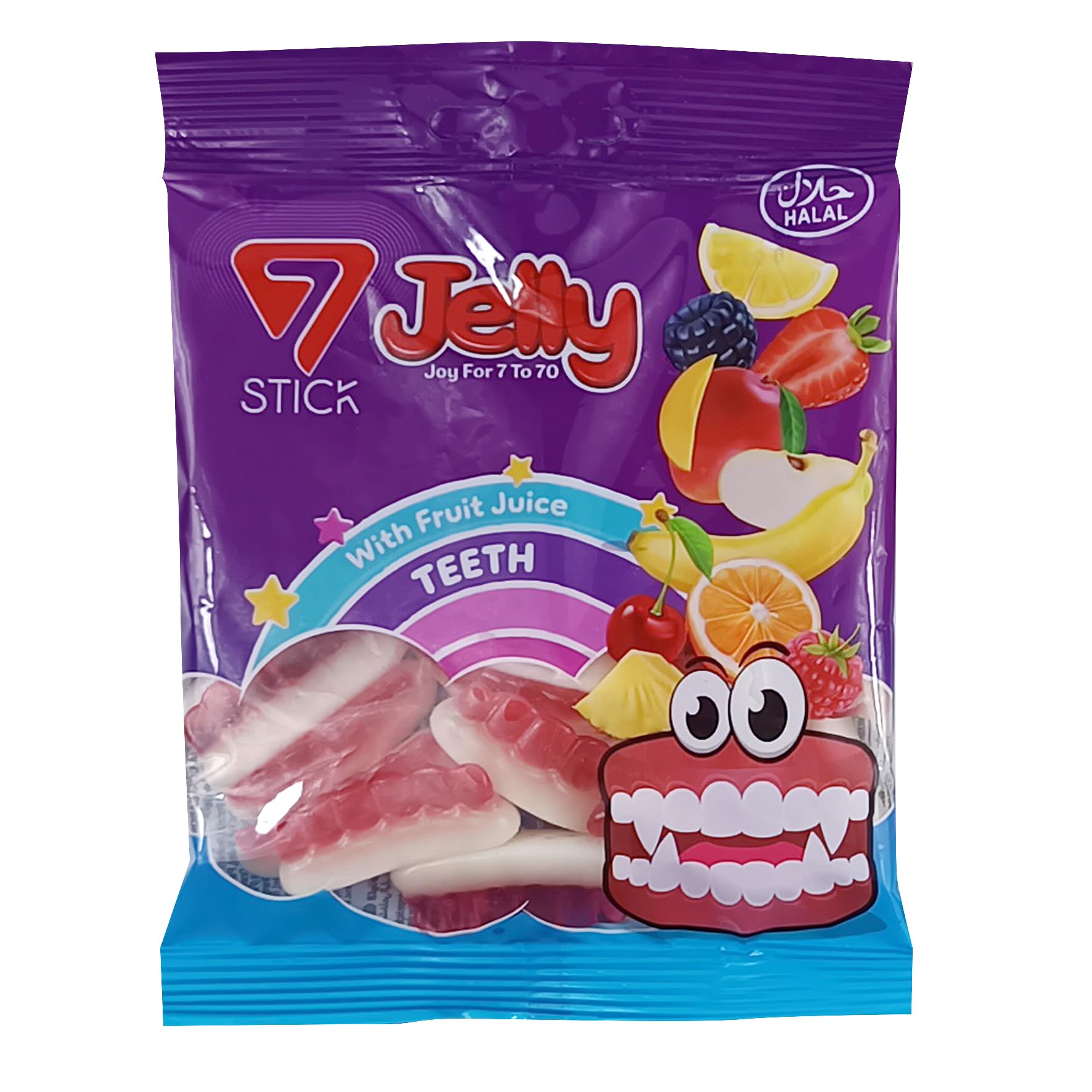 Mega Fruchtgummi Mixbox 72x80g (5760g) XXL Vorratspack, Halal