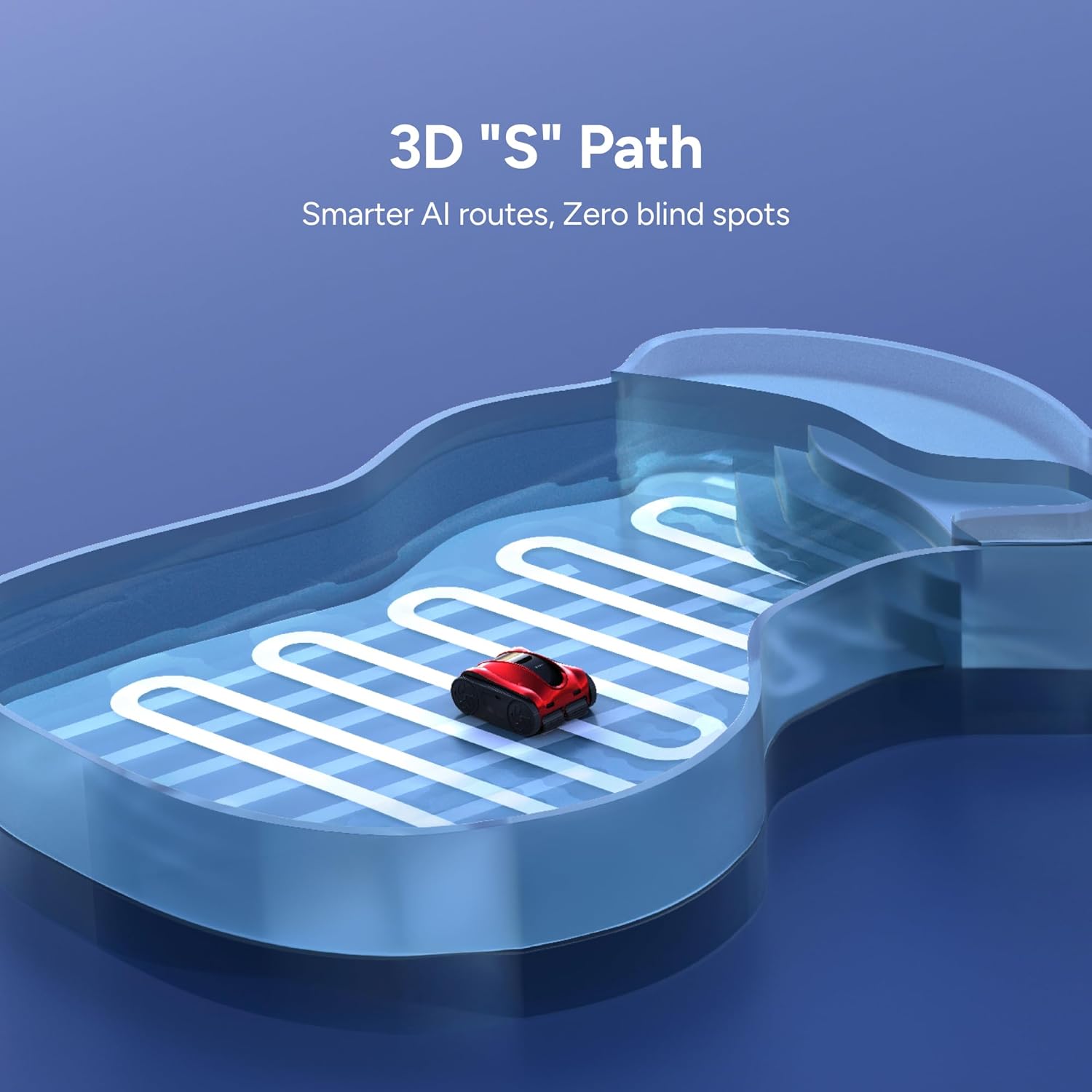 iGarden K Pro Cordless Robotic Pool Cleaner, 10H Max Runtime for Inground Pools, Wall Climbing & Waterline Scrubbing, 6604 GPH Suction, Smart AI Navigation, App & Touchscreen Control