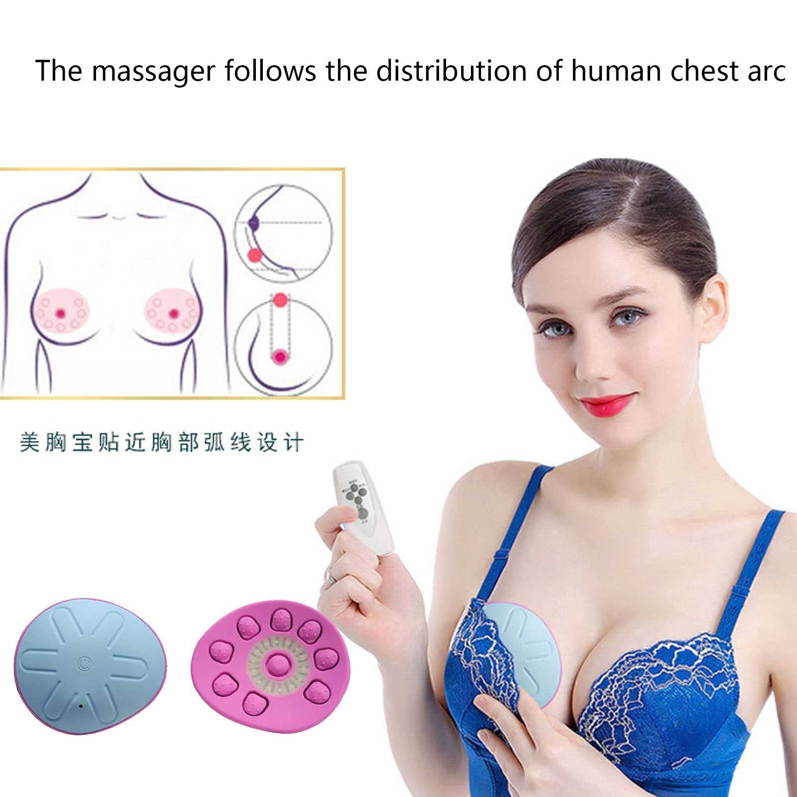 Amazon.co.jp : USBワイヤレス乳房マッサージャー、乳房マッサージャー