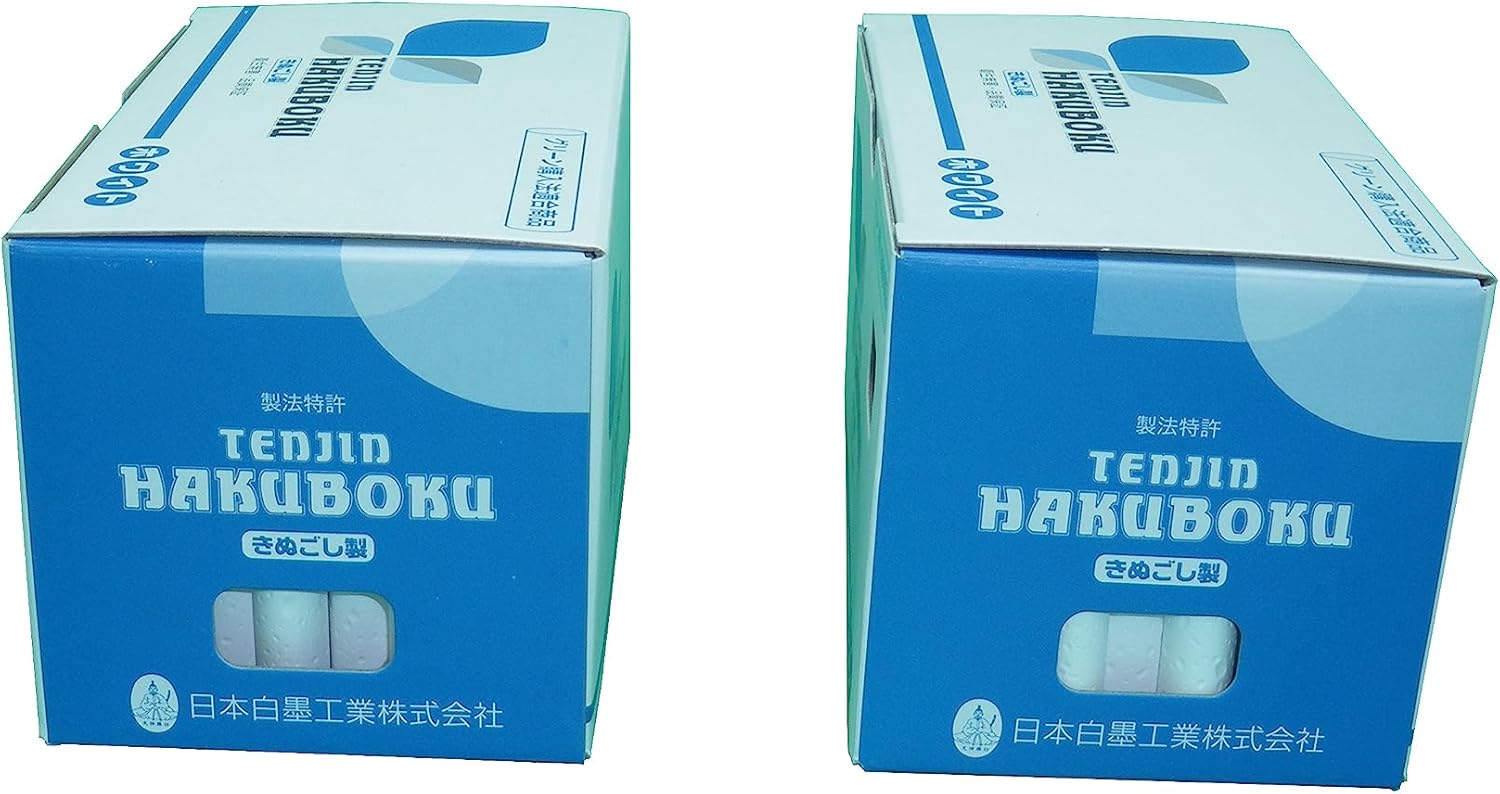 Tenjin Chalk 100 Pieces, White, Set of 2 Boxes