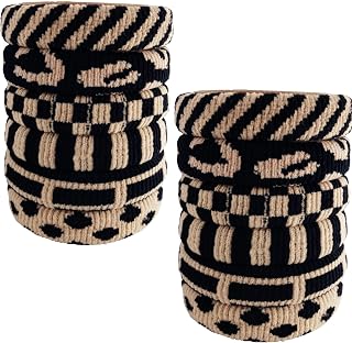 Large Stretch Thick Hair Ties for All Hair Types Seamless Hair Ponies Elastics Ponytail Holders Hair Scrunchies for Thick Hair Hair Accessories Women Girls 12-Pack