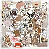 Vista 11 de Calcomanías estéticas impermeables para laptop, 57 piezas para botella de agua, laptop, computadora, patineta, parachoques, calcomanías estéticas