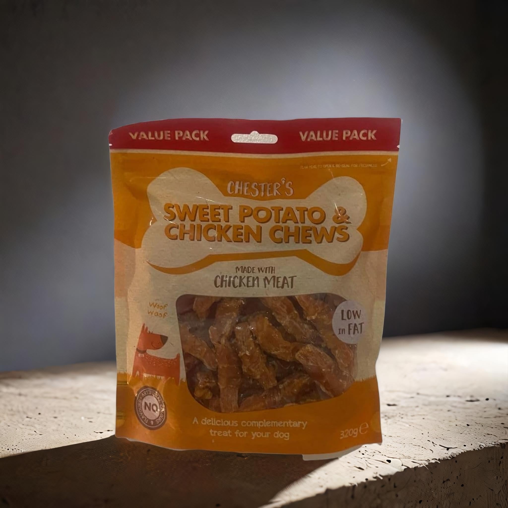 Ark Future Chester's Meaty Chewy Chicken - 1 Pack (Sweet Potato & Chicken Chews), 320 g (Pack of 1) - Image 3