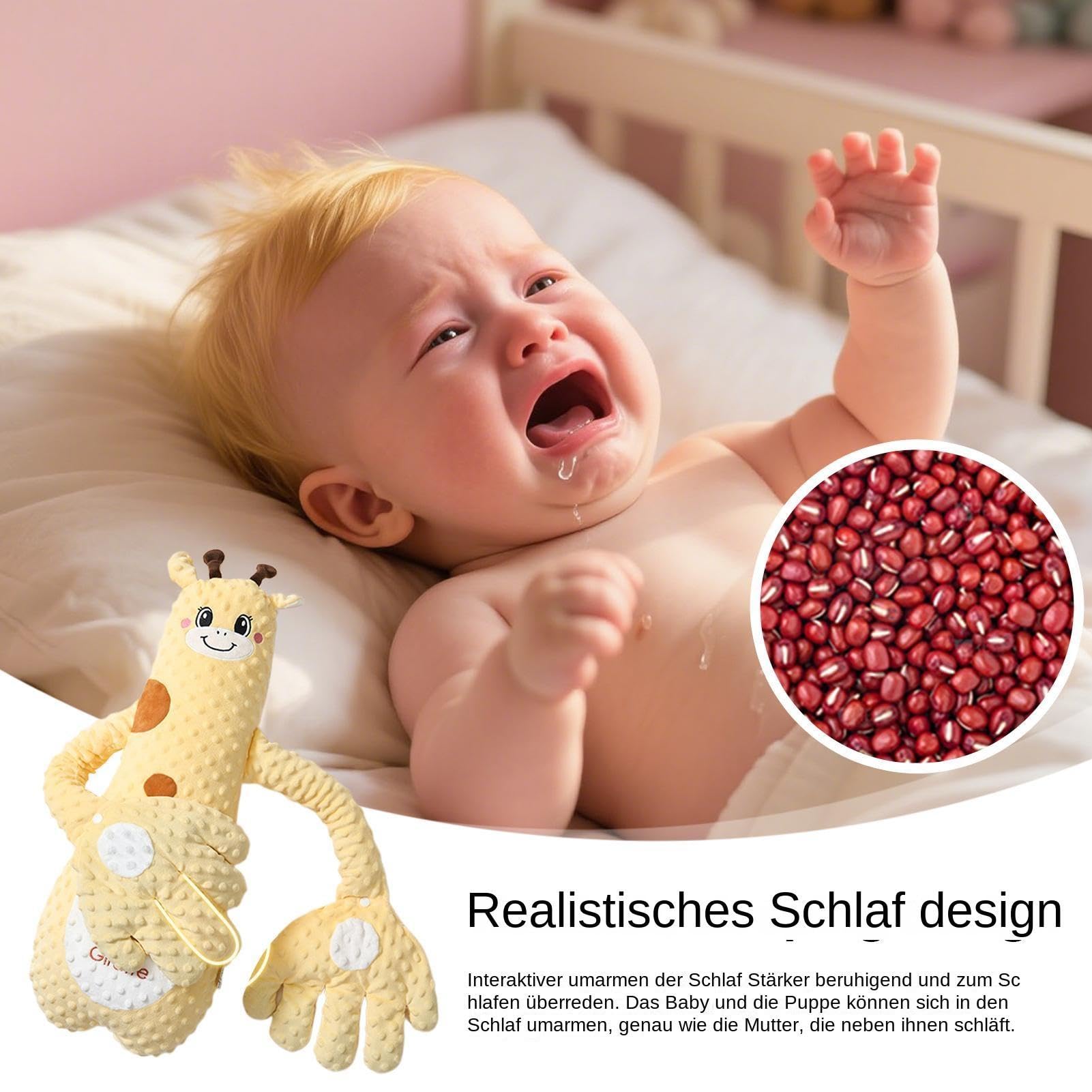 Streichelkissen Für Babys, Beruhigendes Kissen Für Kinderbetten, Interaktives Plüschtier In Tierform, Einstellbare Entspannungsmodi, Gemütlicher Begleiter Im Autositz, Im Kindergarten, Reisen