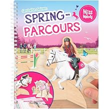 Depesche 10901 Colouring Book with Craft Pages, Miss Melody Design Your Spring Course, Approx. 24.5 x 20 x 1.5 cm, Multicoloured