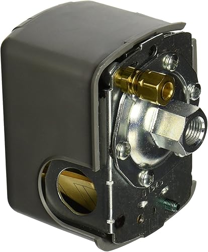 Miniatura 2 de Square D Pumptrol Interruptor de presión para compresor de aire comprimido 9013FHG12J52M1X 95-125 psi con descargador y palanca de encendidoapagado