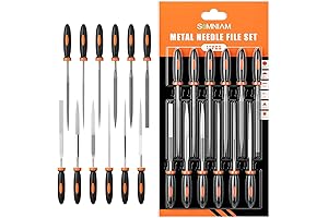 Simniam 12Pc Small Metal File Set: Precision in Your Palm