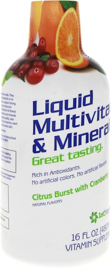 1st Step Pro-Wellness Multivitamínico y Mineral Líquido, Sabor Cítrico, 473 ml miniatura 8