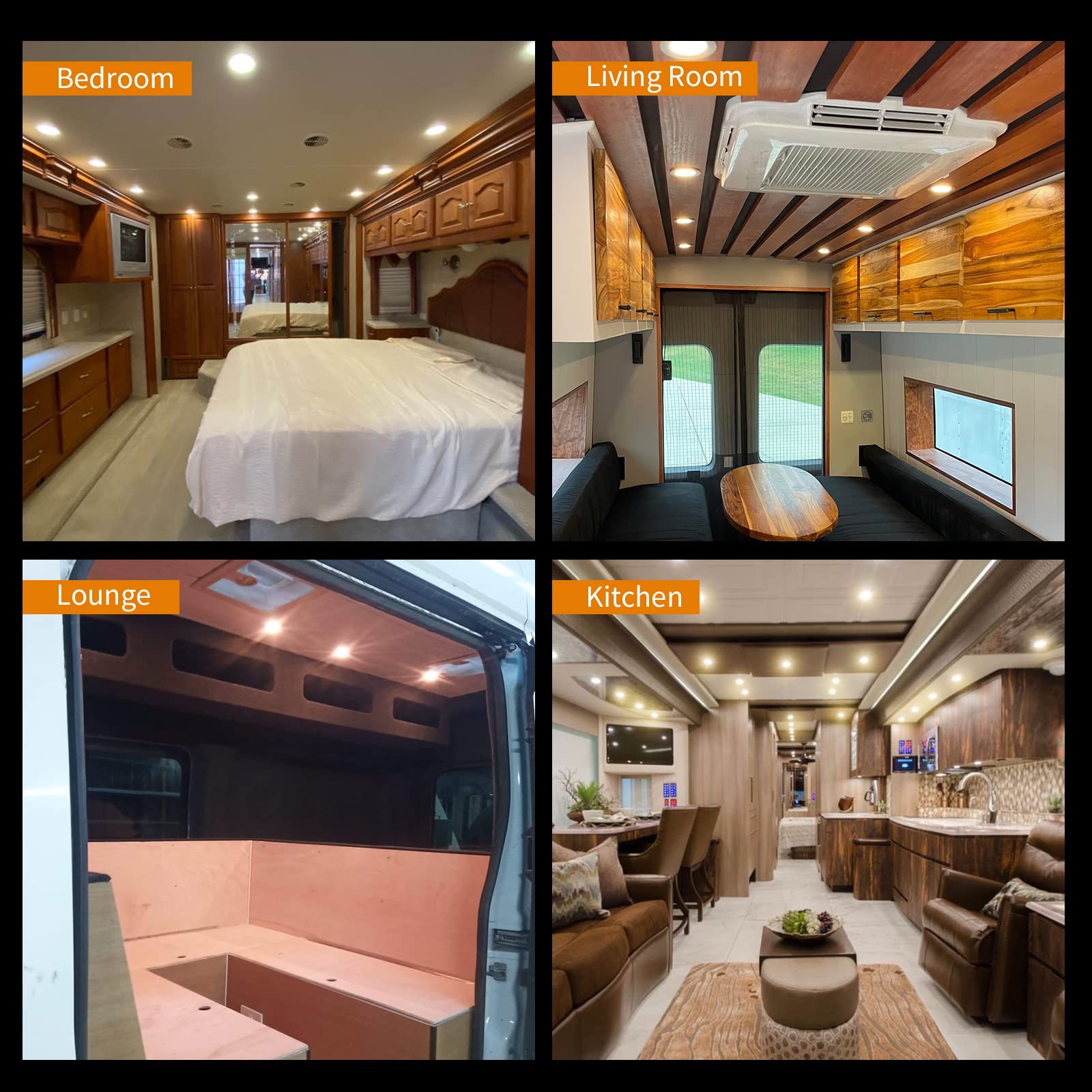 Snapklik.com : RVZONE RV Boat LED Ceiling Puck Light RV Interior ...
